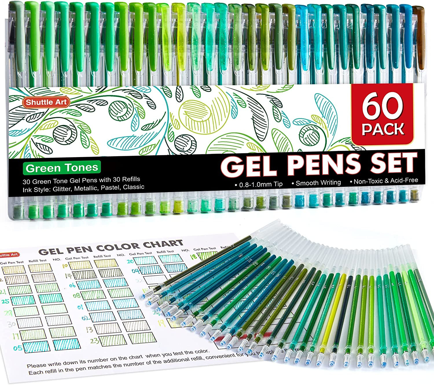 Pastel Gel Pens, 24 Pastel Milky Colors Gel Pen for Black Paper, Adults  Coloring Books Drawing Doodling Crafts Scrapbooking Journaling